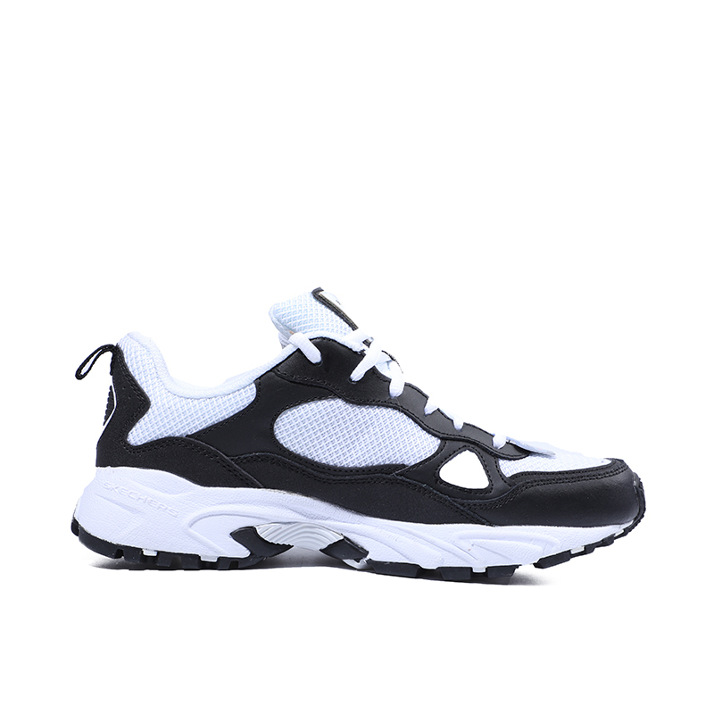 Skechers斯凯奇男鞋新款复古绑带运动鞋时尚前卫潮流休闲鞋51706/BKW