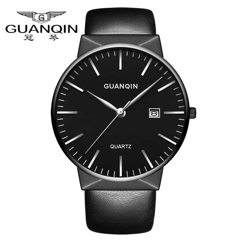 冠琴(GUANQIN)正品防水石英表时尚英表潮流定制学生高档腕表