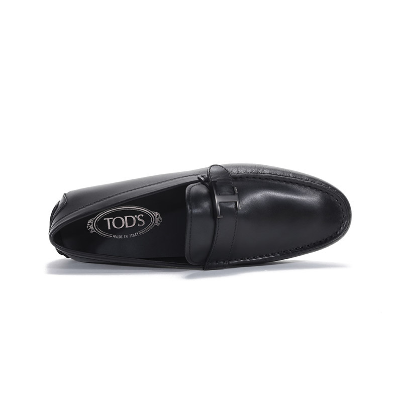 托德斯 TOD’S 男士CITY系列牛皮饰扣豆豆鞋皮鞋XXM42C0CV80D90