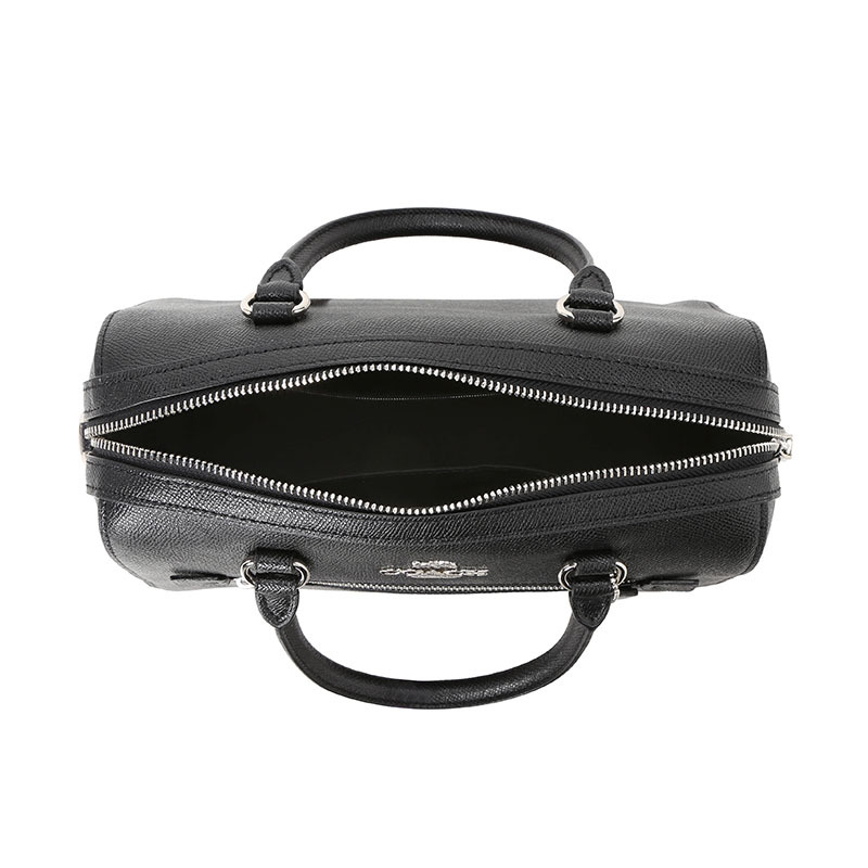 COACH 蔻驰 ROWAN 女士单肩包 波士顿包中号 字母马车标粒面皮F79946银扣