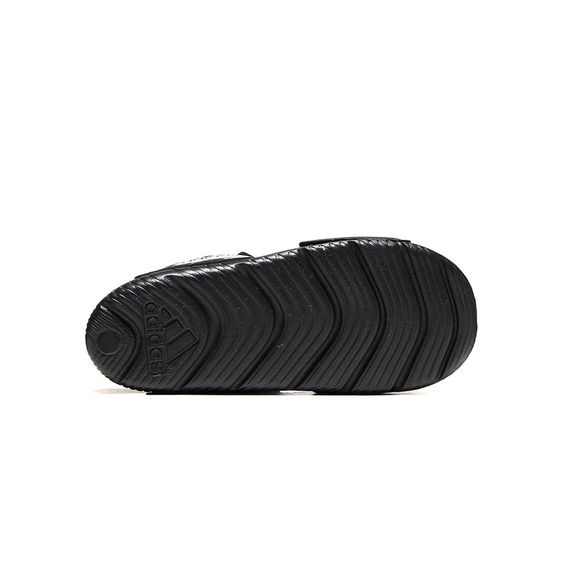【自营】adidas阿迪达斯男童凉鞋休闲运动鞋BA9282 BA92821号黑色+亮白