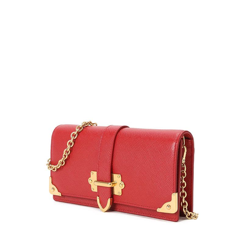 【预定】20春夏款Prada Cahier 皮革迷你手袋 18.5*9.5*3CM图片