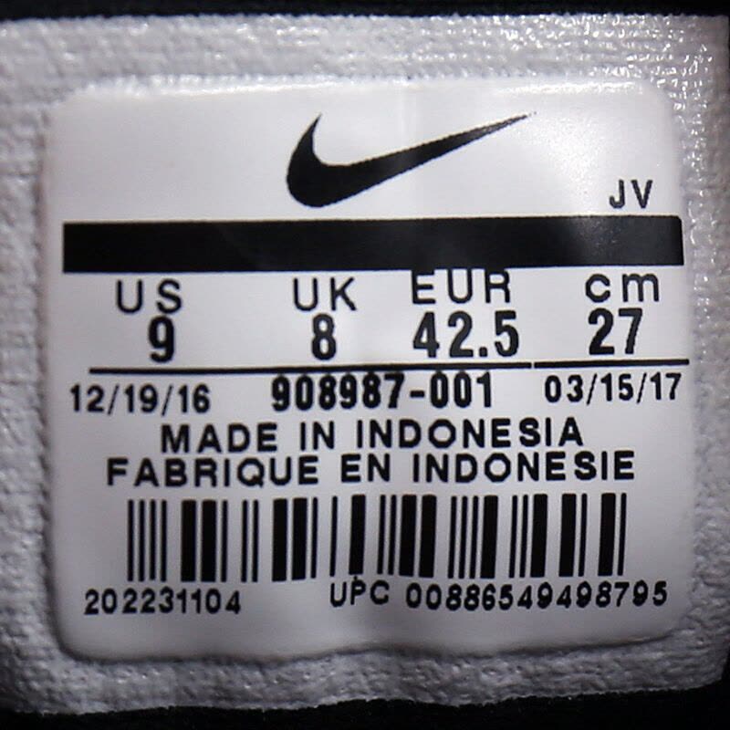 NIKE耐克男鞋跑步鞋908987-001908987-001图片