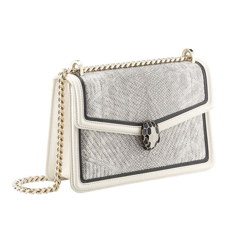 【预定】BVLGARI宝格丽 Serpenti Diamond Blast经典蛇头单肩包289045 水蛇皮/牛皮革图片