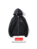 Supreme秋冬新款男士拉链连帽加绒卫衣