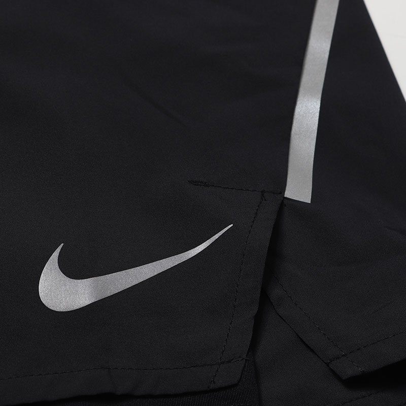 NIKE耐克男裤运动短裤透气针织跑步运动五分裤904457 L 904457-010黑+反射银