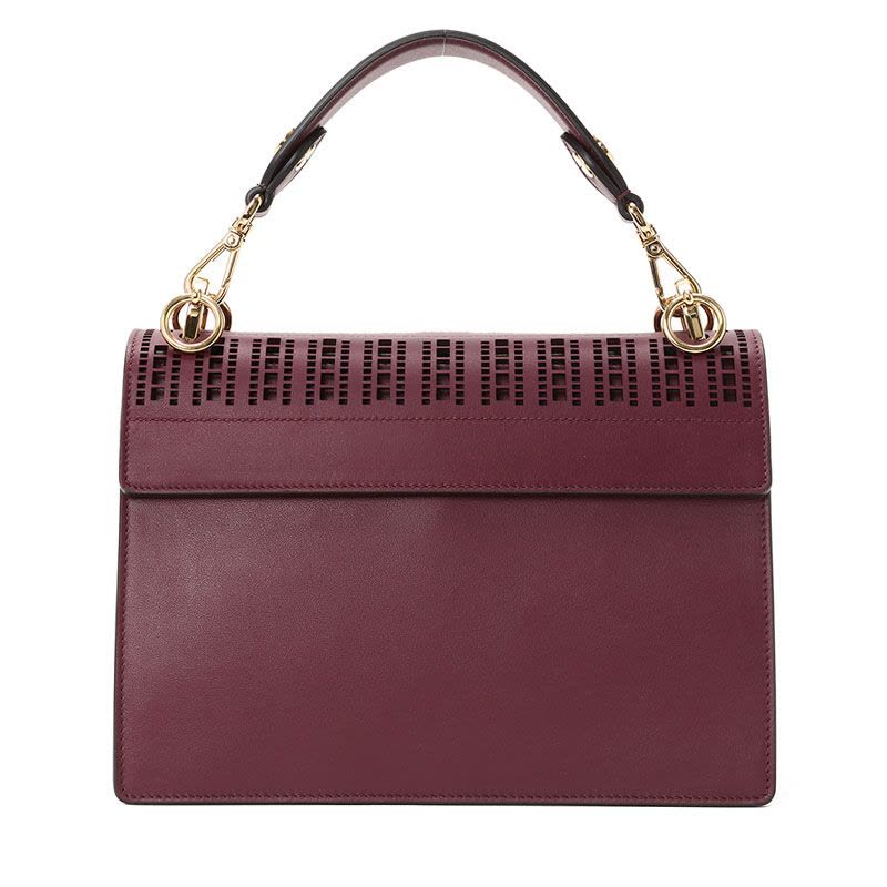 FENDI/芬迪 女包KAN I镂空图案翻盖扇形边手拎单肩包 8BT283 24.5x18x9.5CM图片