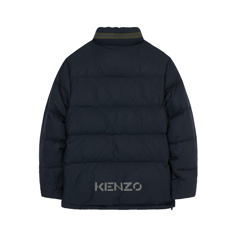 高田贤三 KENZO 男士聚酯纤维隐藏式连帽鸭绒羽绒服外套FB6 5OU127 1NI
