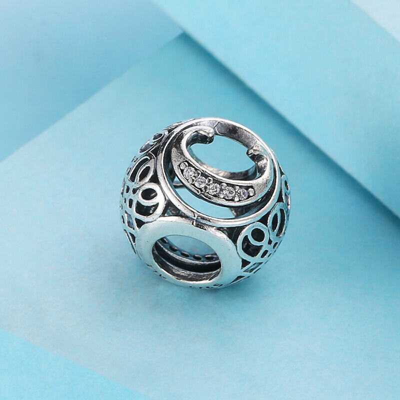 PANDORA潘多拉 复古字母C 925银 串饰-791847CZ