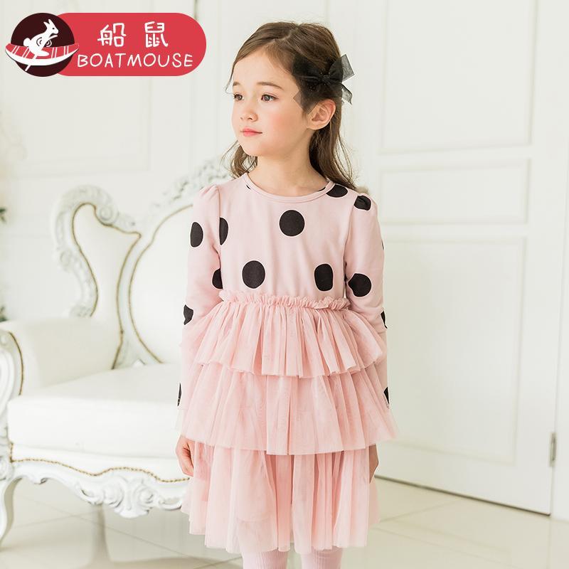 boatmouse船鼠儿童裙子 蓬蓬纱小女孩公主裙女宝宝蛋糕裙女童连衣裙