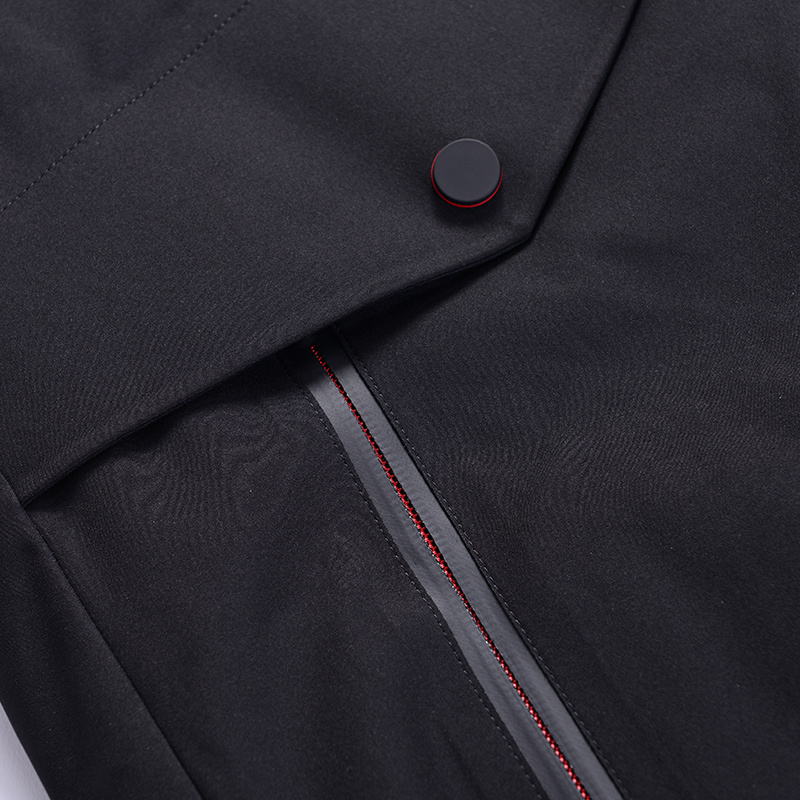 GA男装冬季青年连帽户外羽绒服男士中长款修身拉链外套潮