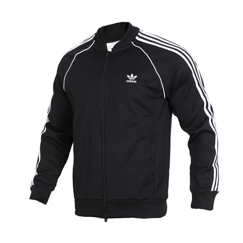 阿迪达斯男装三叶草运动休闲立领透气夹克外套CW1256图片