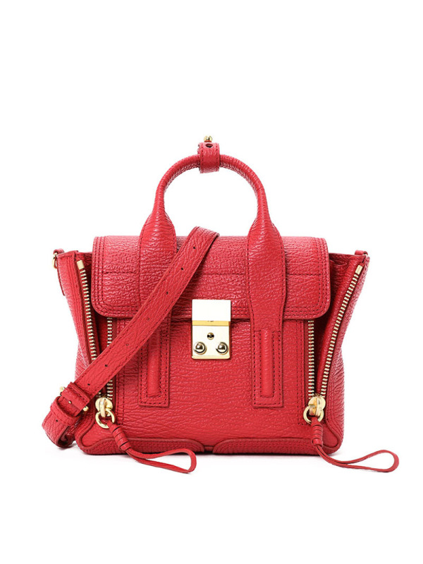 3.1 PHILLIP LIM 3.1 通勤手拎包小号 锁扣粒面皮AC000226金扣 女士手提包