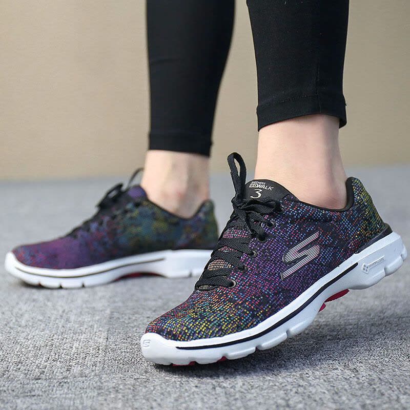 Skechers斯凯奇GO WALK 3女 时尚休闲健步鞋运动鞋14058C-BKMT图片