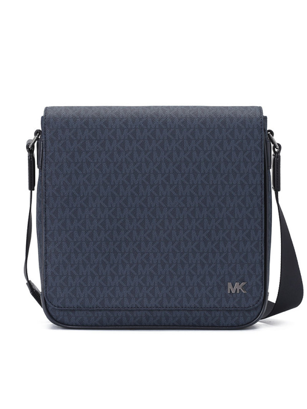 MK Jet Set Mens 邮差斜挎包 中号 印花LOGO款