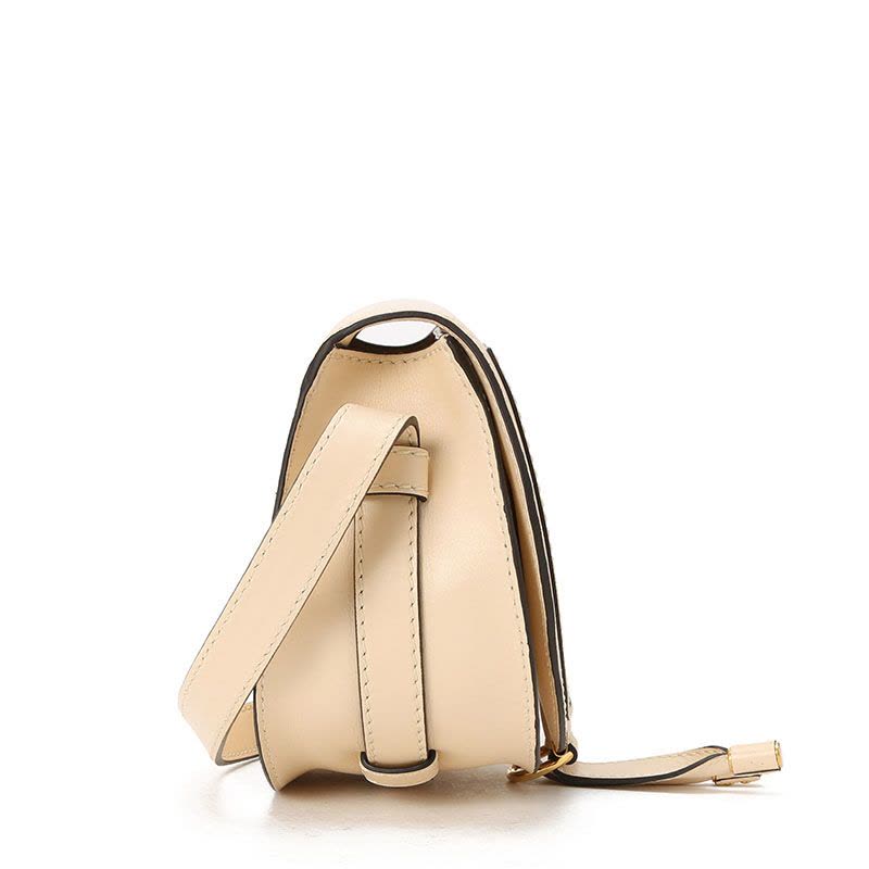 预订 CHLOE Marcie 迷你 马鞍 鳄鱼纹压花 单肩斜挎包CHC19SP580 金扣图片