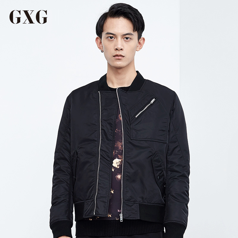 GXG夹克男装 冬季都市男士修身休闲时尚流行夹克外套