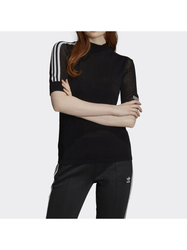 adidas阿迪达斯三叶草女装运动服LOGO圆领短袖T恤EI4237