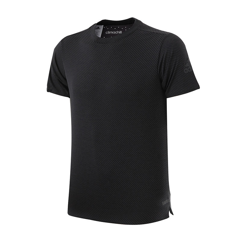【自营】adidas阿迪达斯男装短袖T恤综合训练运动服CE3611 M CE3611冰金属黑+黑