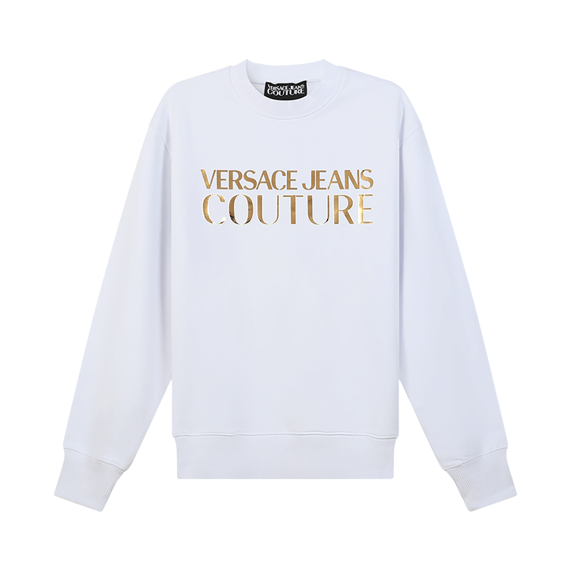 范思哲 VERSACE JEANS COUTURE 男士棉质圆领长袖卫衣运动衫72GAIG01 CF01G图片