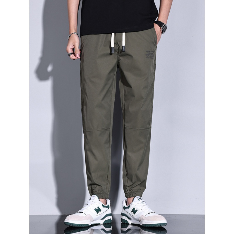 男裤子高级感夏季新款百搭显瘦不挑身材潮牌宽松束脚男士休闲裤子