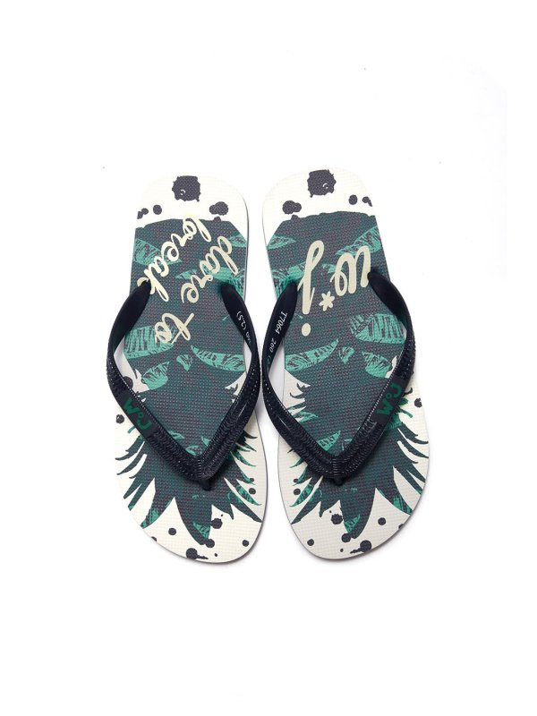 维界飞扬青春 轻便舒适夹脚人字凉拖鞋