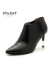 St&Sat/星期六尖头细高跟短靴女靴子SS73116387