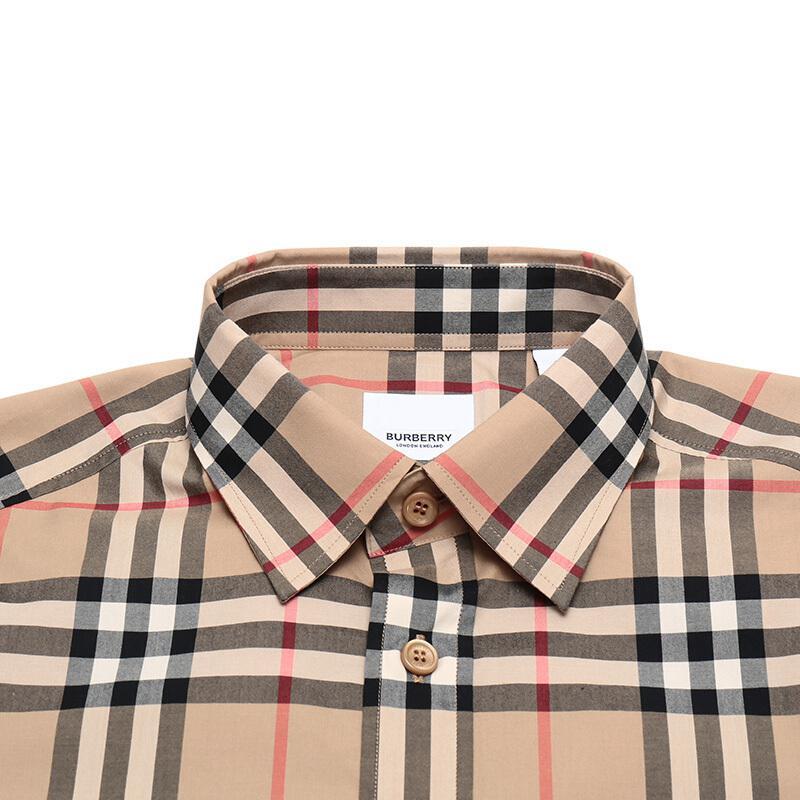 BURBERRY 博柏利 男士棉质长袖衬衫 80208631