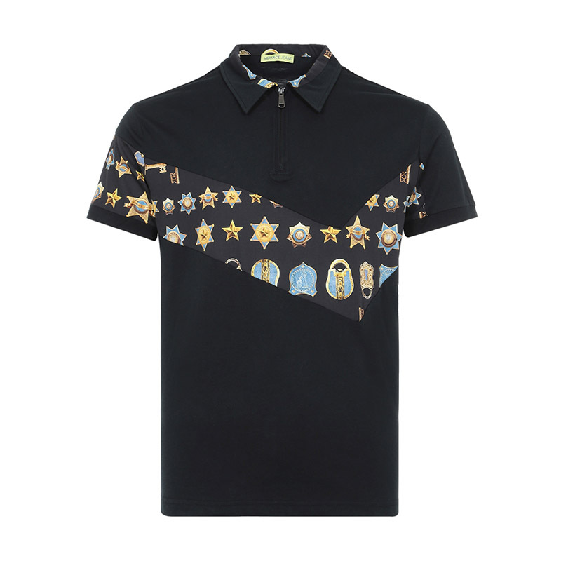 versacejeans范思哲奢侈品男士棉质短袖polo衫b3gtb7pc11620