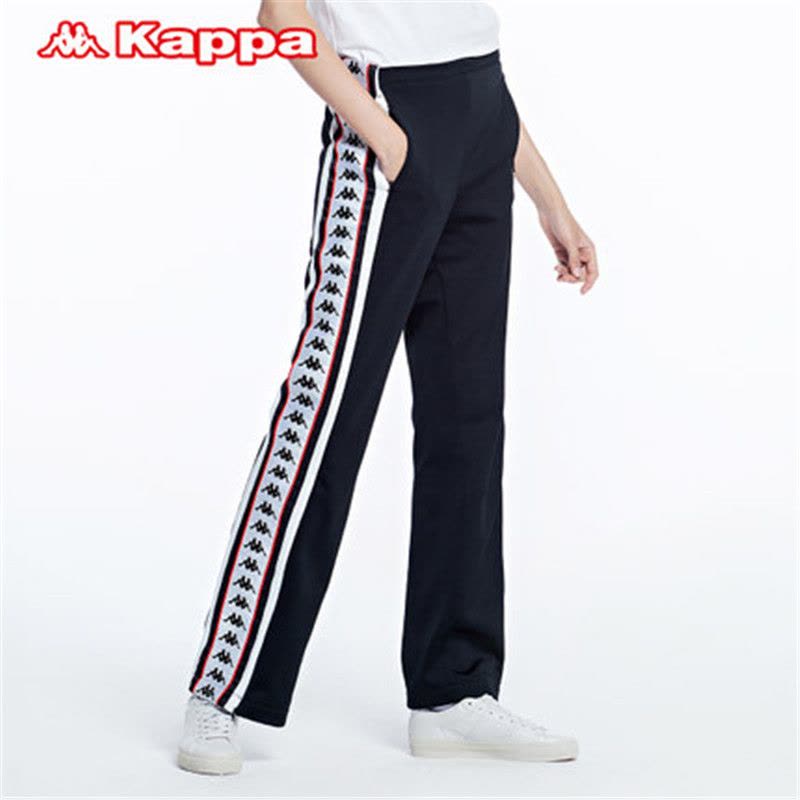 Kappa卡帕女运动休闲卫裤百年串标运动裤K0762AK51黑色-990图片