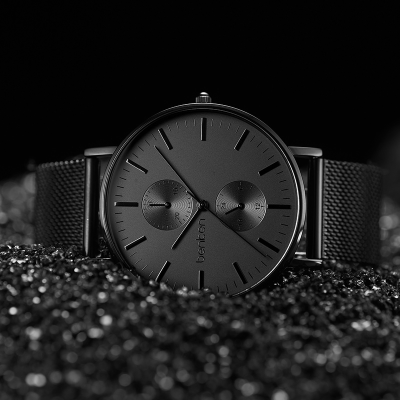 benken手表石英表防水男士手表