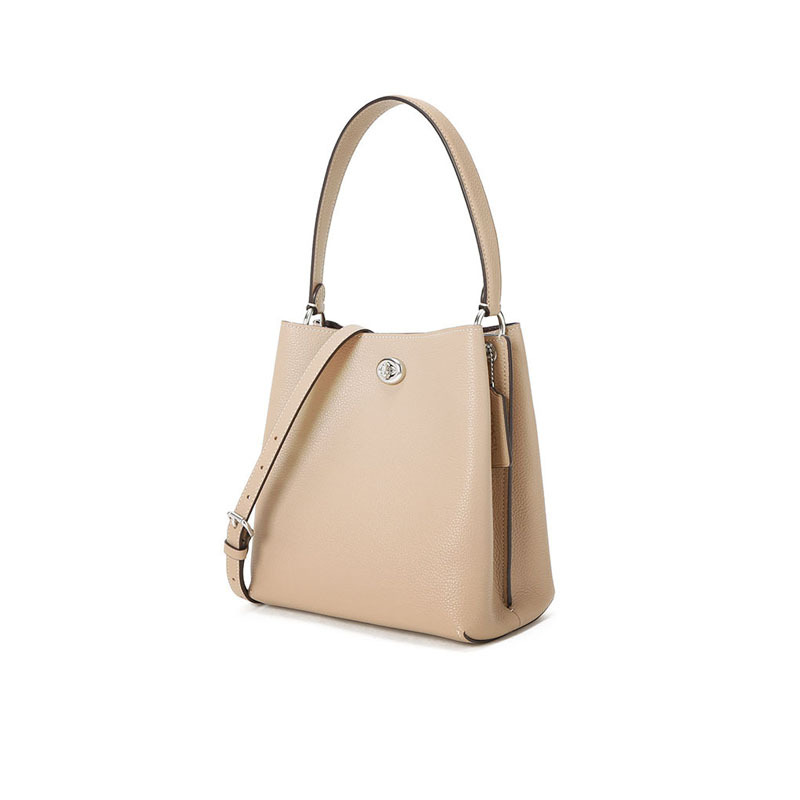COACH 蔻驰 CHARLIE水桶 女士斜挎包 粒面皮银扣89102