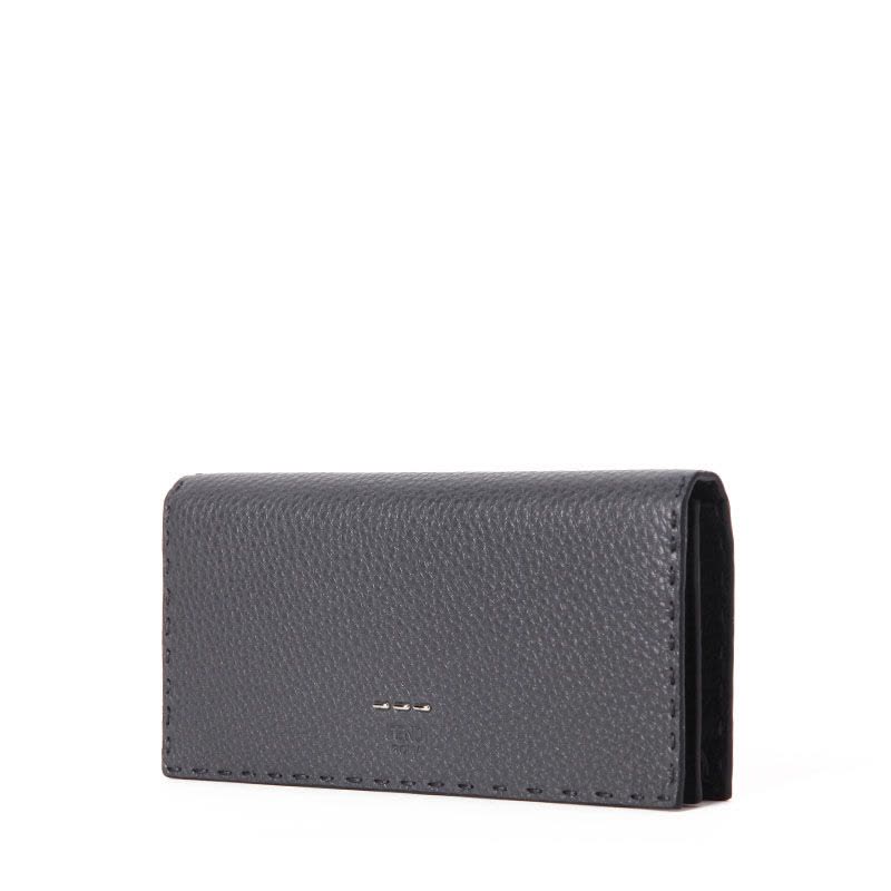 FENDI/芬迪 男钱包金属缝线装饰长款对折钱夹 7M0186图片