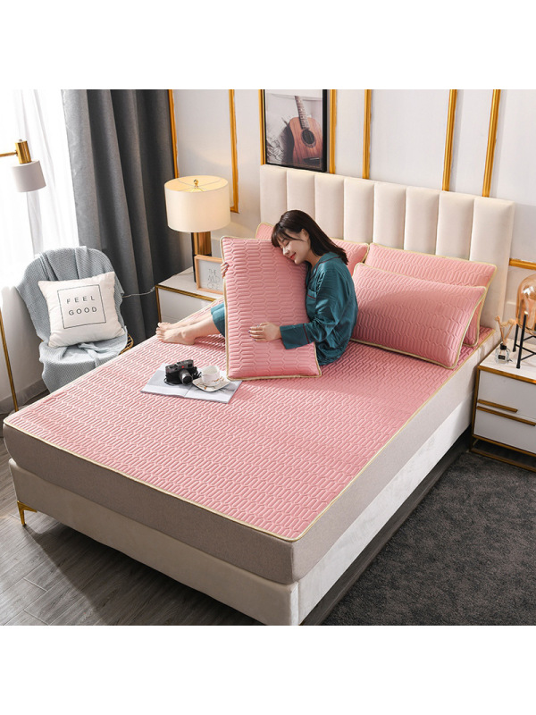 2023冰丝乳胶凉席三件套折叠 夏季宿舍空调席 单双人礼品凉席