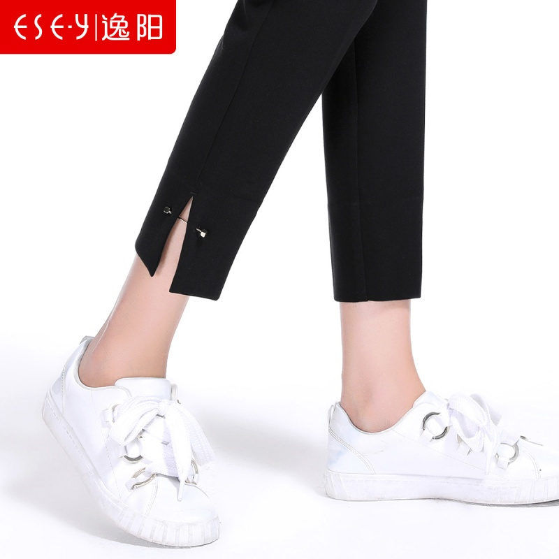2018秋新款烟管裤女韩版修身哈伦学生小西裤烟筒裤子女70276