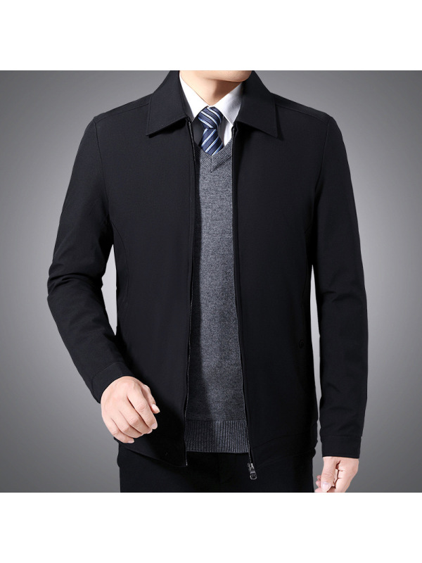 冬季中老年男士外套男装休闲保暖棉衣爸爸装棉衣外套特厚