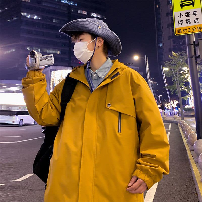 港风外套男冲锋衣男女同款2024新款户外防水防风春秋季登山钓鱼服图片