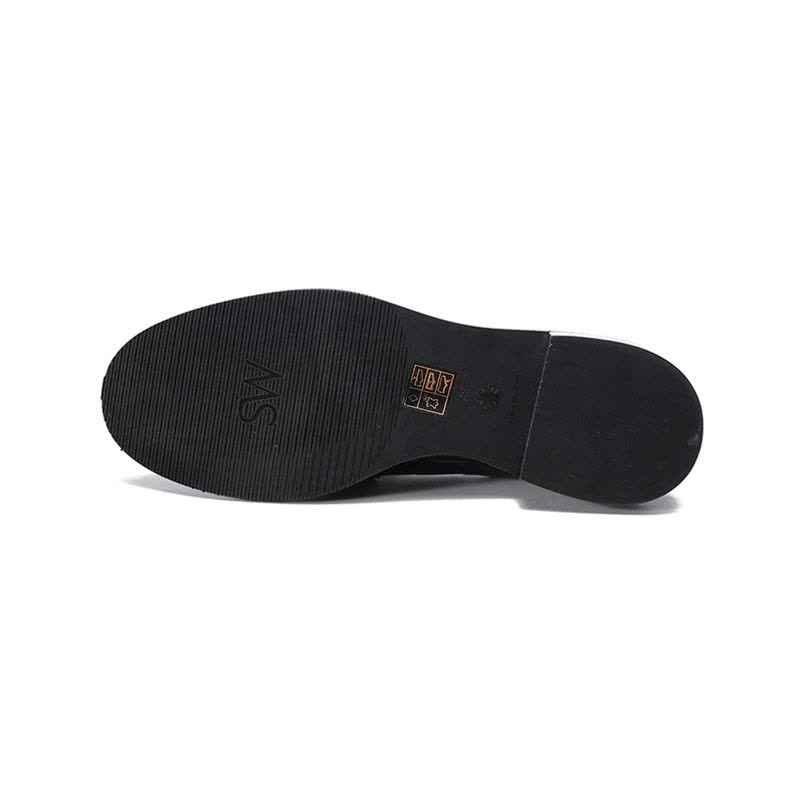 斯图尔特·韦茨曼 STUART WEITZMAN 女士皮革铆钉装饰平底单鞋乐福鞋皮鞋PALMER LOAFER图片