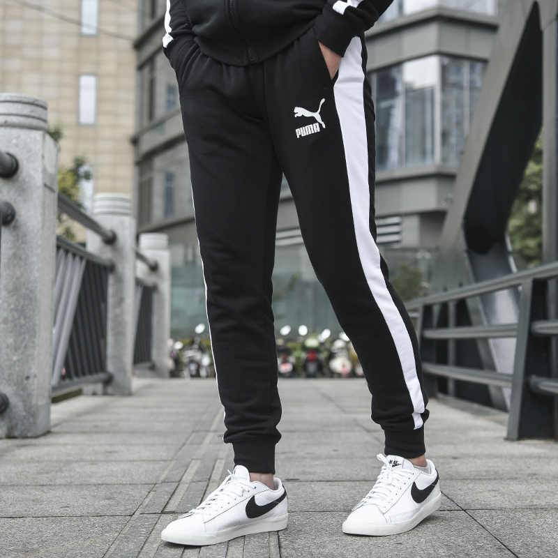 PUMA彪马男裤T7运动裤休闲针织长裤599329