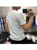 夏季潮流时尚男装短袖T恤潮男上衣丝光棉圆领欧洲站潮ins修身