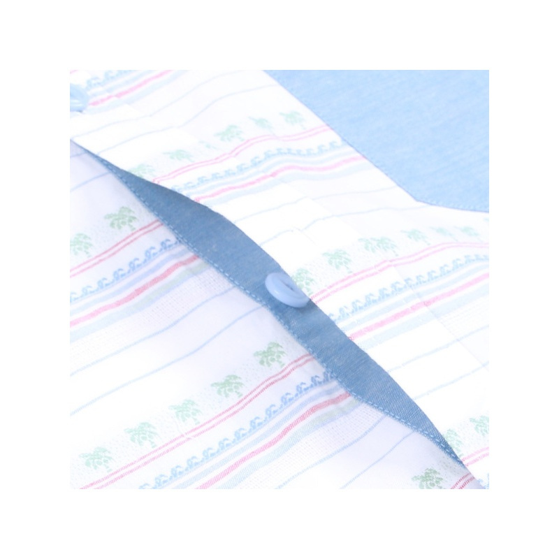 GRSAGA夏季休闲条纹系衬衫C21424218A