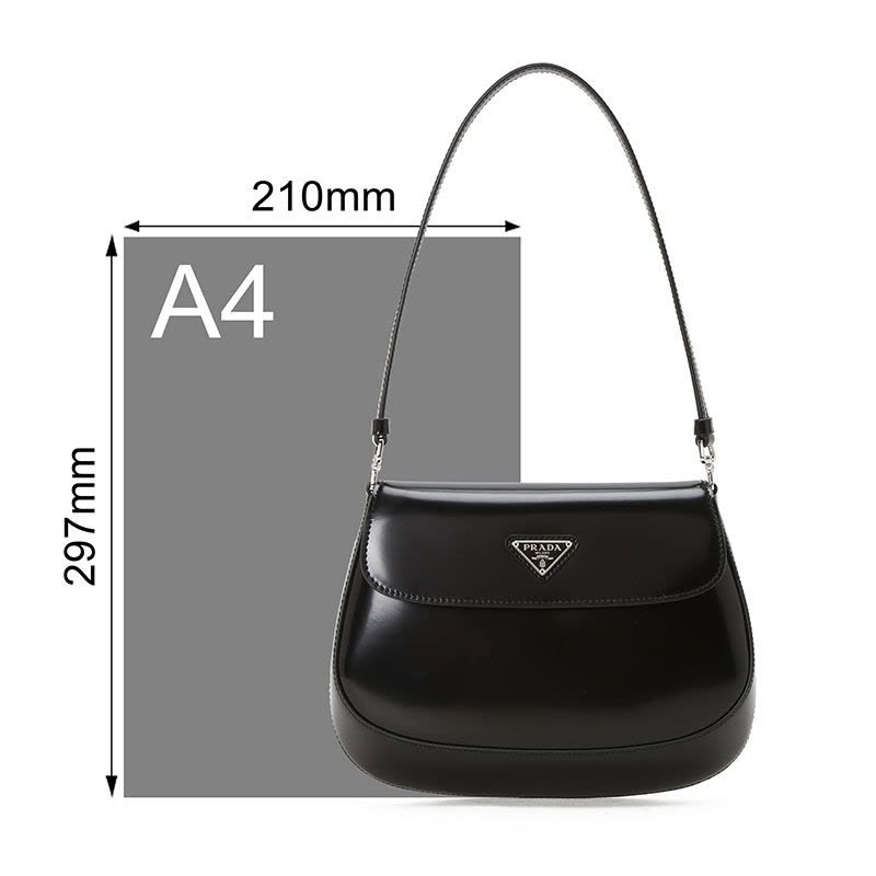 PRADA CLEO 新月包 三角LOGO标 1BD311图片