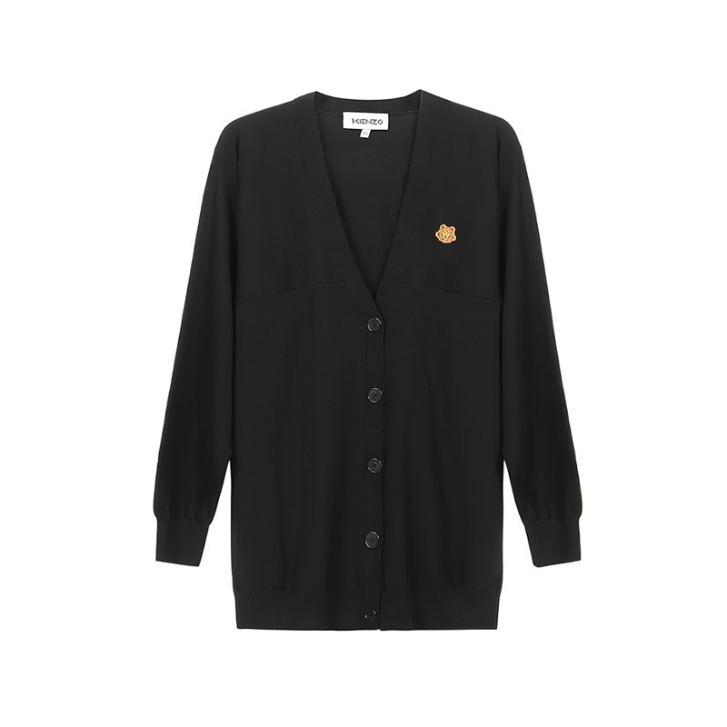 KENZO 高田贤三 女士 棉质长袖V领针织开衫 FB5 2CA581 3TB