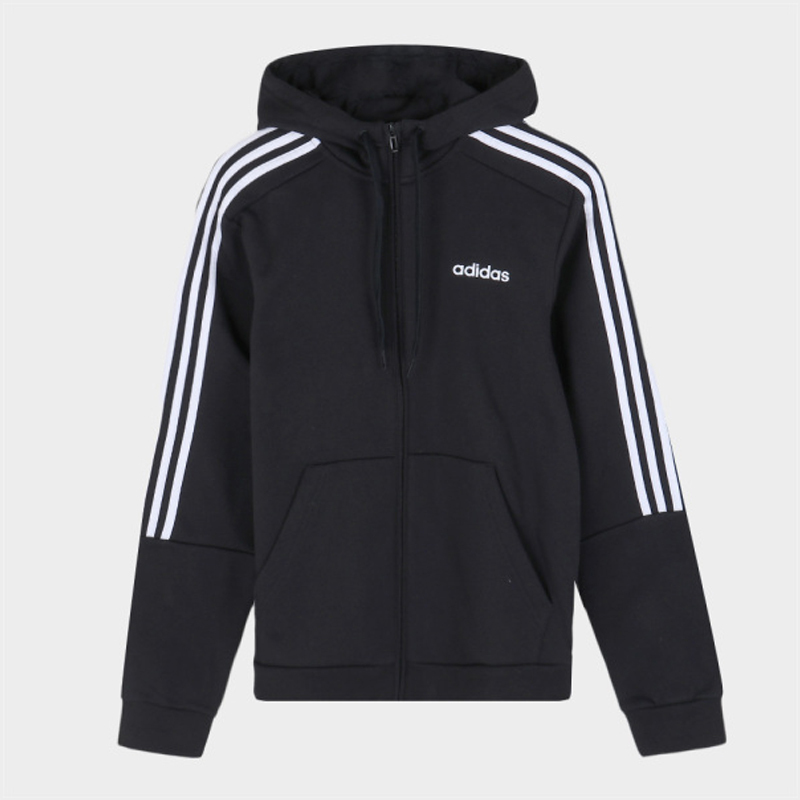 adidas阿迪达斯男外套跑步训练运动服透气舒适防风时尚休闲连帽夹克ei