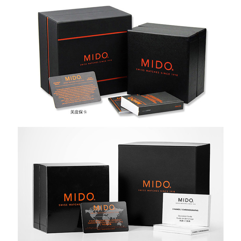 美度(MIDO)瑞士手表 贝伦赛丽系列自动机械表皮带男士手表M010.408.16.057.10