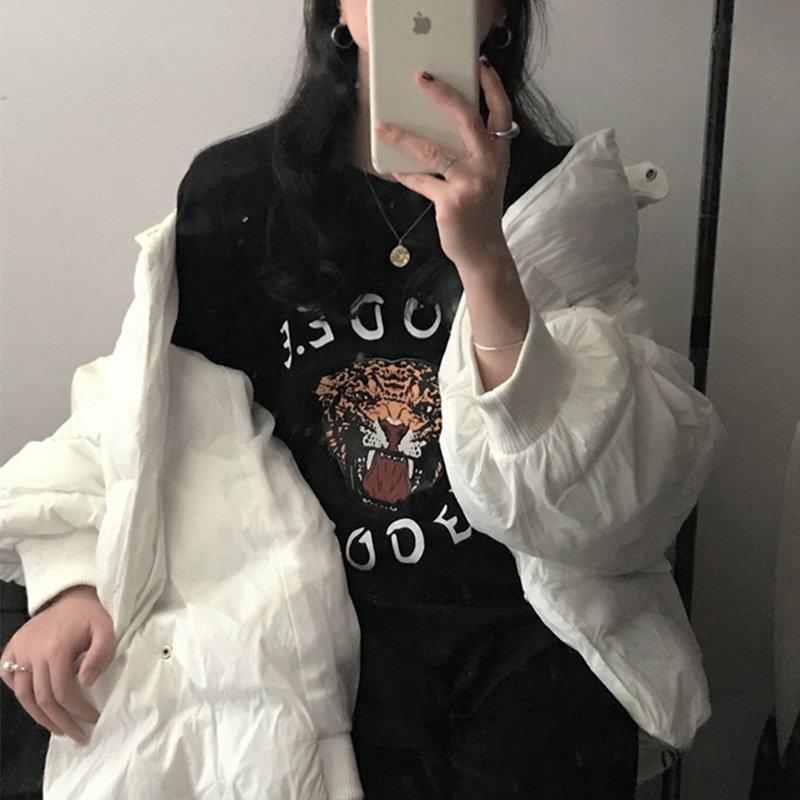 夏季新款韩版女装短袖T恤女学生情侣圆领宽松衣服女上衣