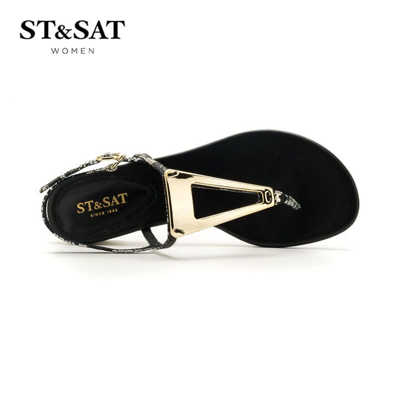 St&Sat/星期六夹趾时尚平底凉鞋女鞋子SS72115088图片