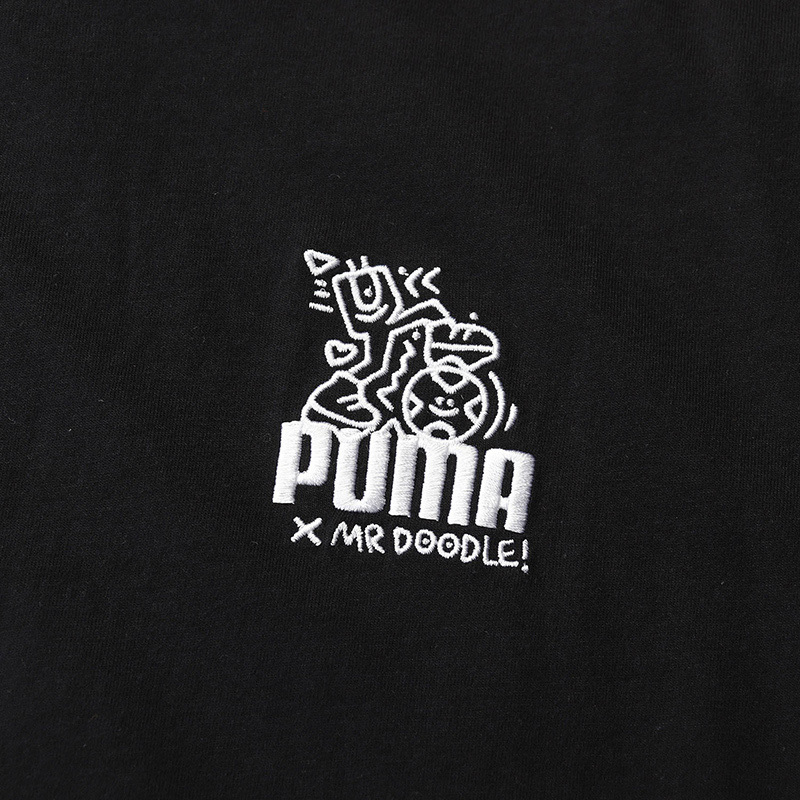 puma黑标女装mrdoodle运动服休闲圆领连衣裙598653