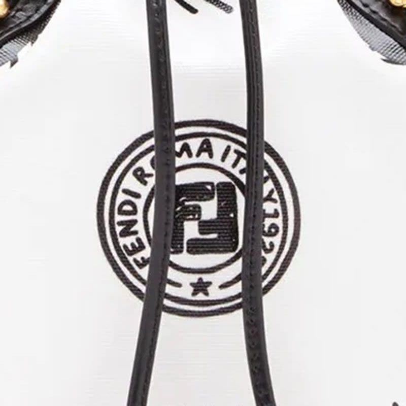 预订 FENDI芬迪 MON TRESOR水桶包迷你 加州天空LOGO 织物8BS010金扣图片