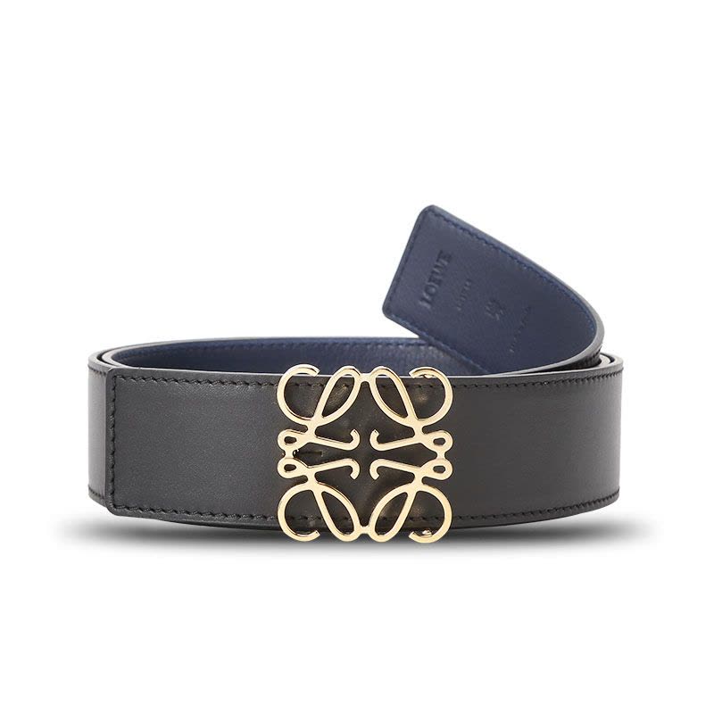 预售 罗意威LOEWE Anagram 方型LOGO徽标 女款腰带 4.0D515.01.010金扣图片